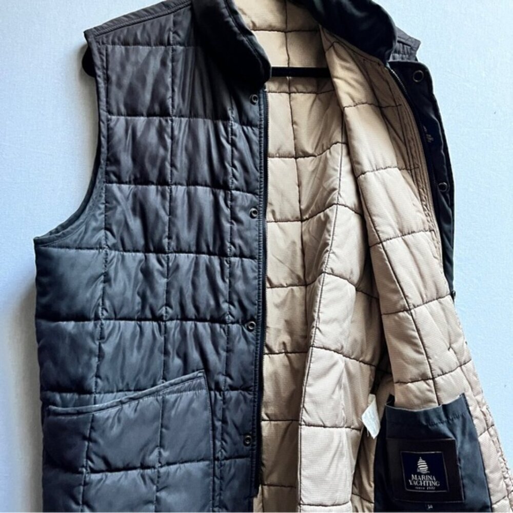 Martina Yatching quilted zip up vest Sz XL - Picture 3 of 10